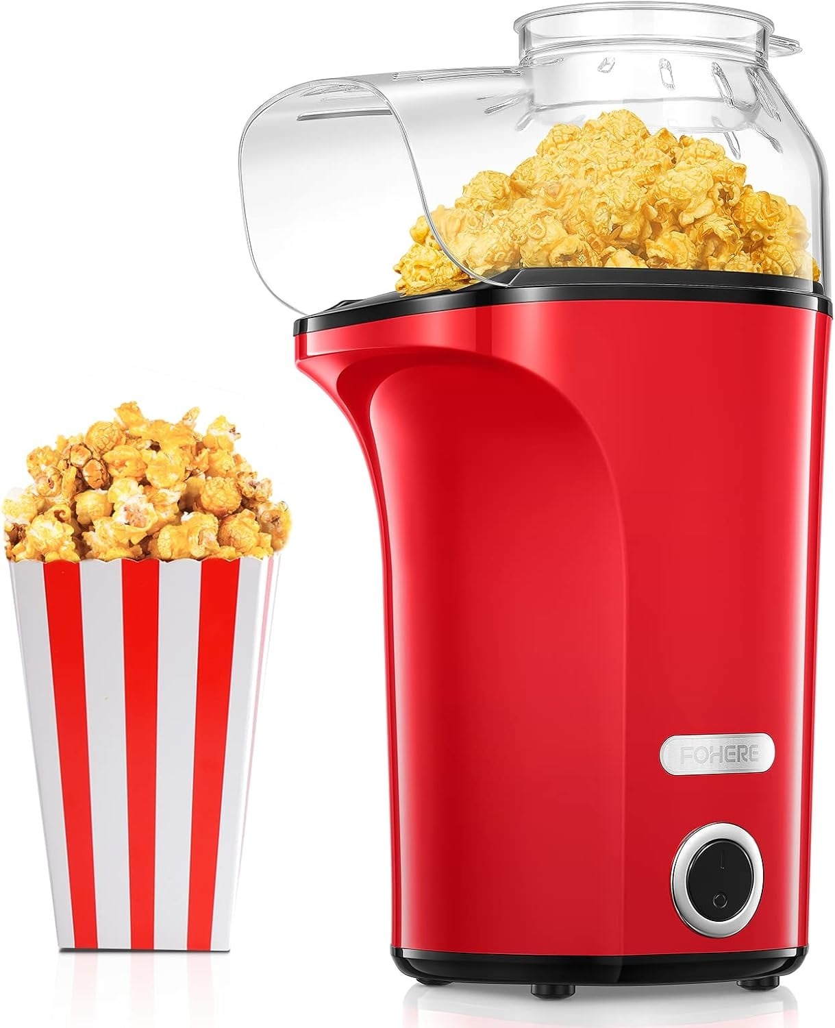 Machine à popcorn 4L 1400W rouge - 31% de remise