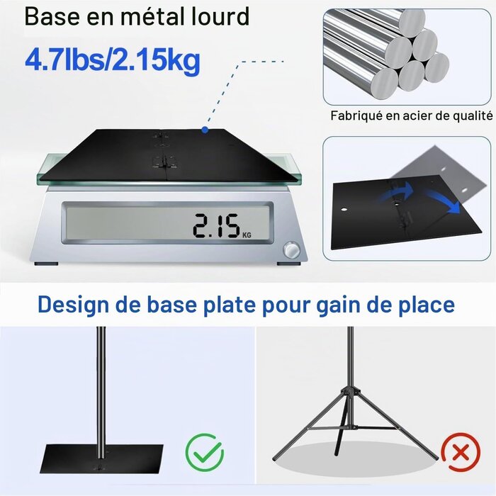 Support de fond photo réglable - 35% de remise - 4,7m à 9m largeur