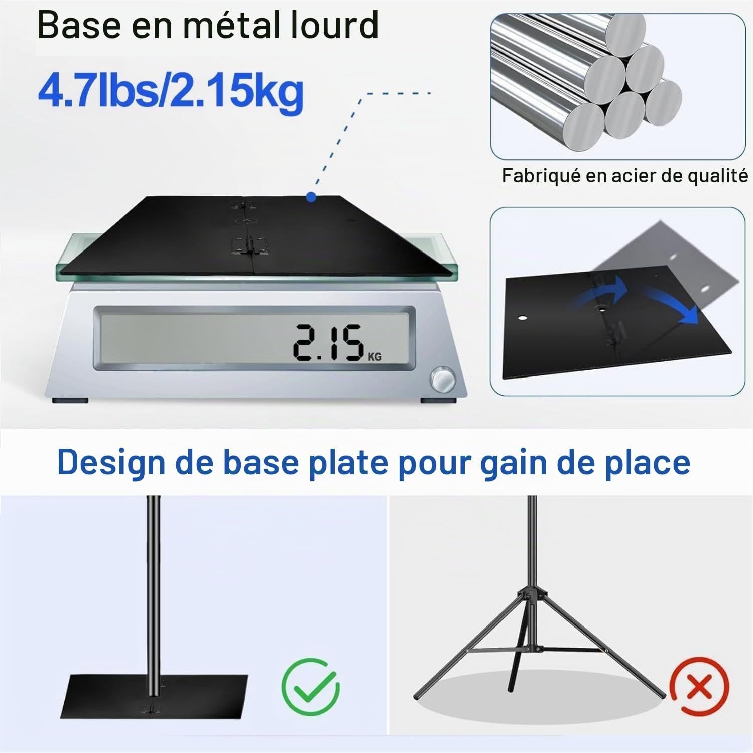Support de fond photo réglable - 35% de remise - 4,7m à 9m largeur