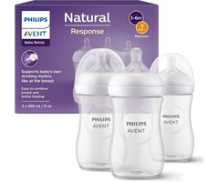 Philips Avent Lot de 3 biberons Natural Response 260 ml - 47% de remise