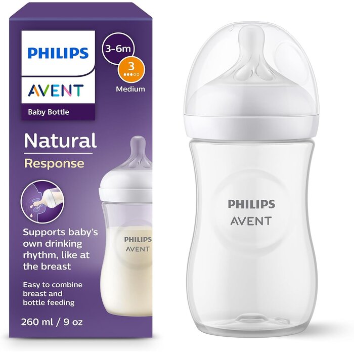 Lot de 3 biberons 260 ml - Débit lent - 27% de remise