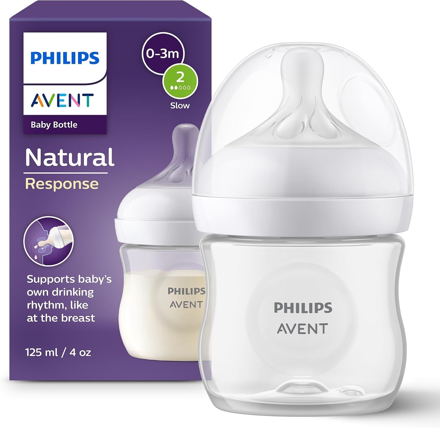 Lot de 3 biberons 260 ml - Débit lent - 27% de remise