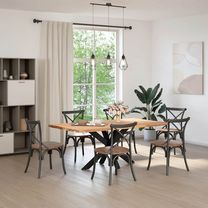 Pied de table araignée acier noir 120cm - 35% de remise