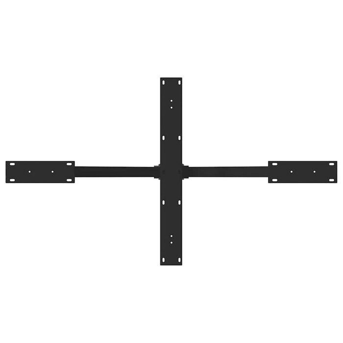 Pied de table araignée acier noir 120cm - 35% de remise