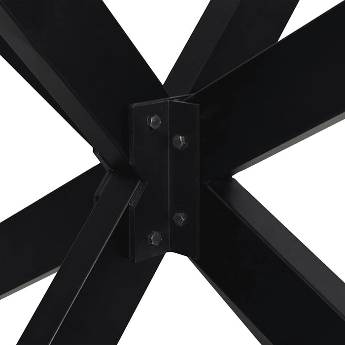 Pied de table araignée acier noir 120cm - 35% de remise