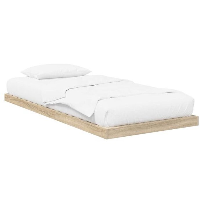 Cadre de lit au sol 80x200 cm chêne Sonoma - 34% de remise
