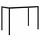Table haute de bar en bois massif 150x80cm - Blanc - 35% de remise