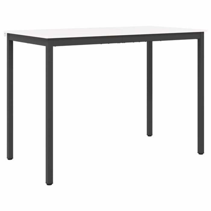 Table haute de bar en bois massif 150x80cm - Blanc - 35% de remise