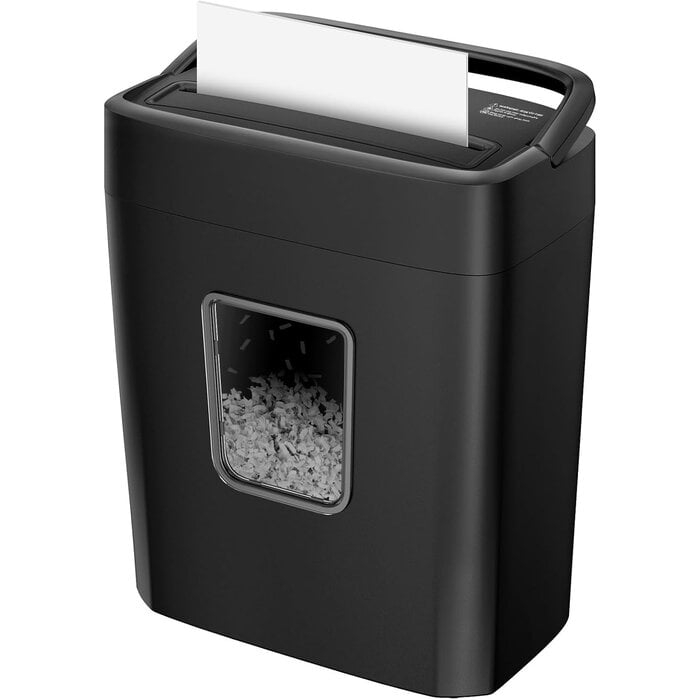 Déchiqueteuse papier coupe croisée P-4 16L - 32% de remise - Noir
