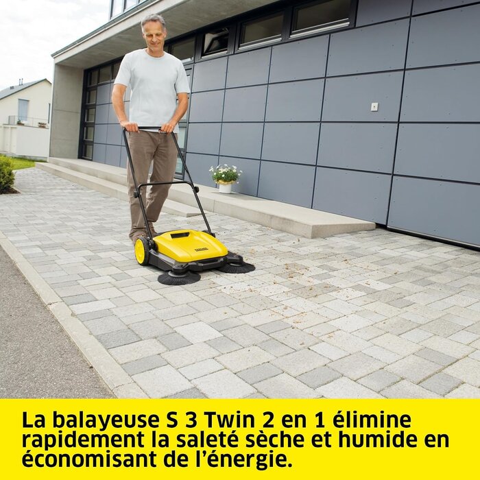 Balayeuse manuelle 2-en-1 650 mm - 35% de remise