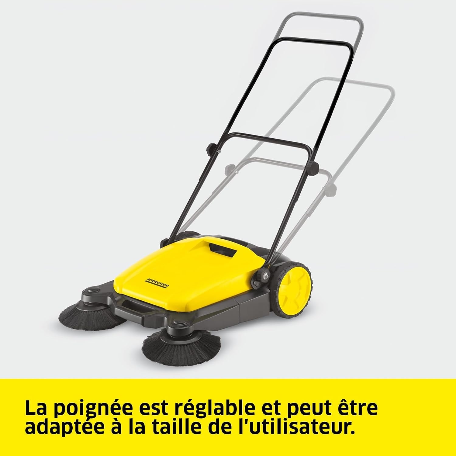 Balayeuse manuelle 2-en-1 650 mm - 35% de remise