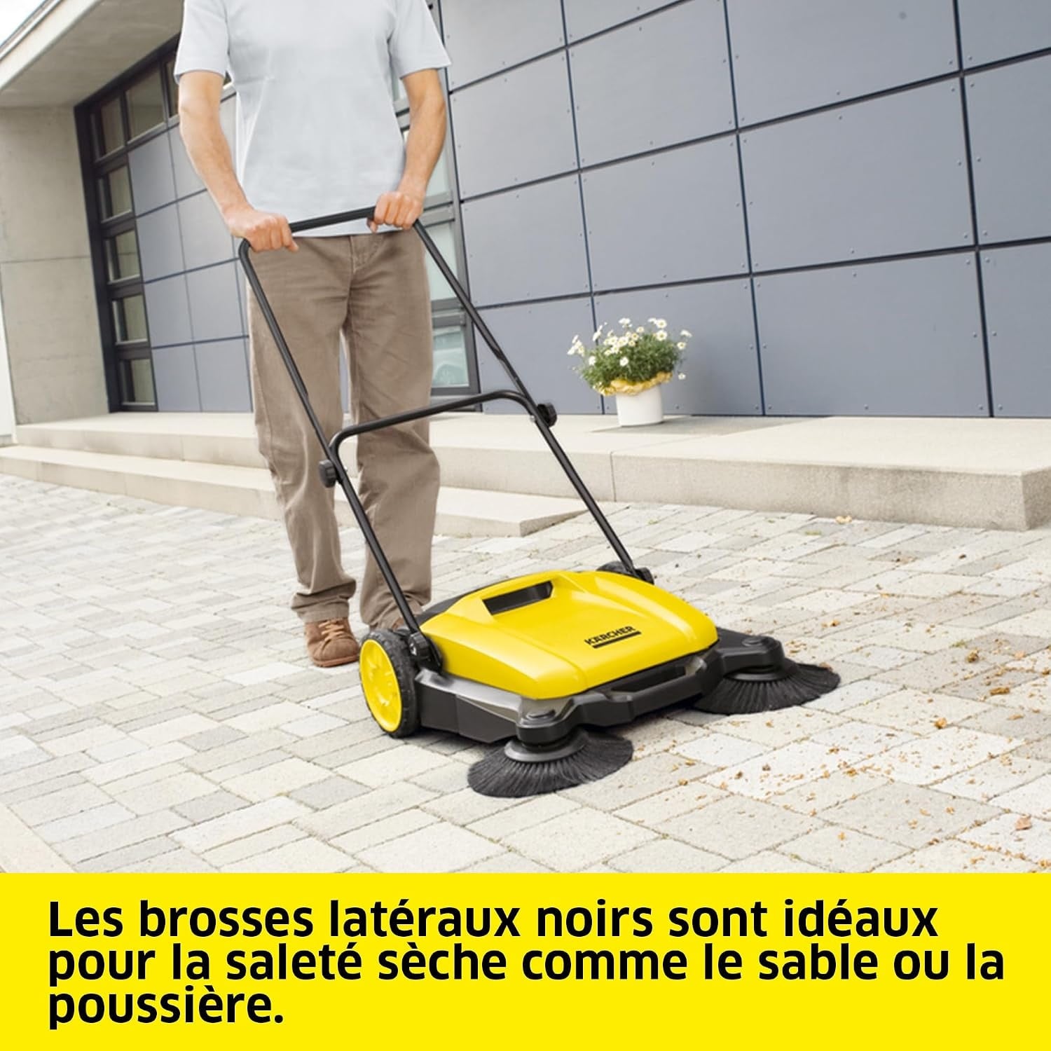 Balayeuse manuelle 2-en-1 650 mm - 35% de remise