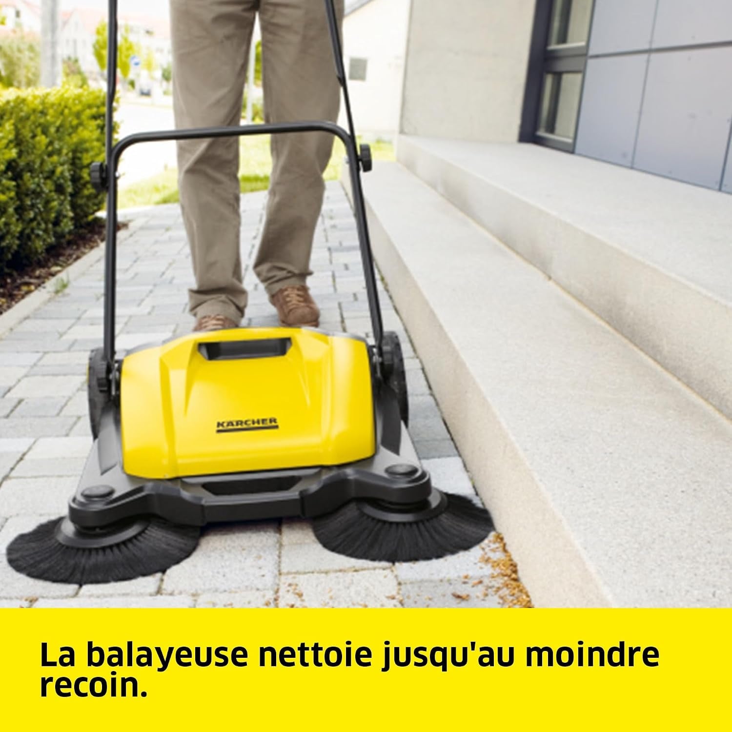 Balayeuse manuelle 2-en-1 650 mm - 35% de remise