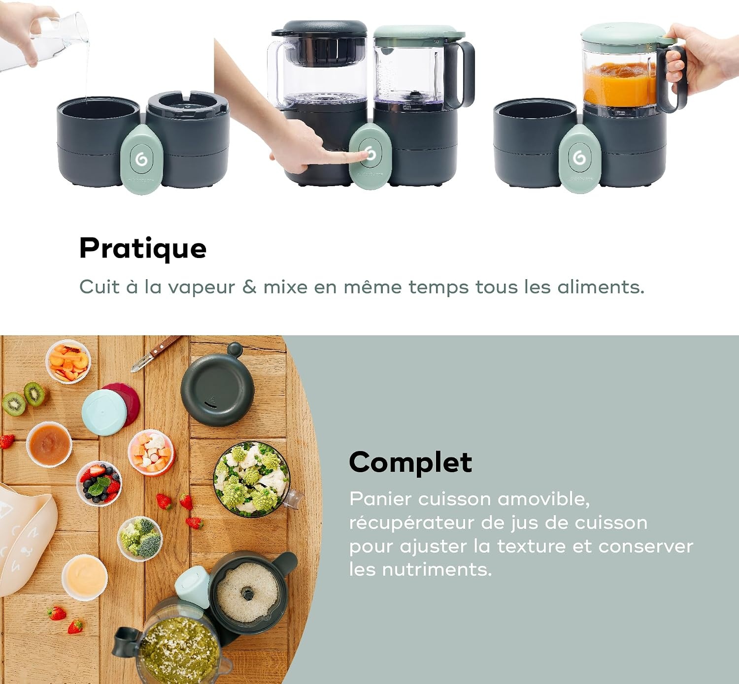 Robot cuiseur bébé 4-en-1 multifonction 2L - 34% de remise