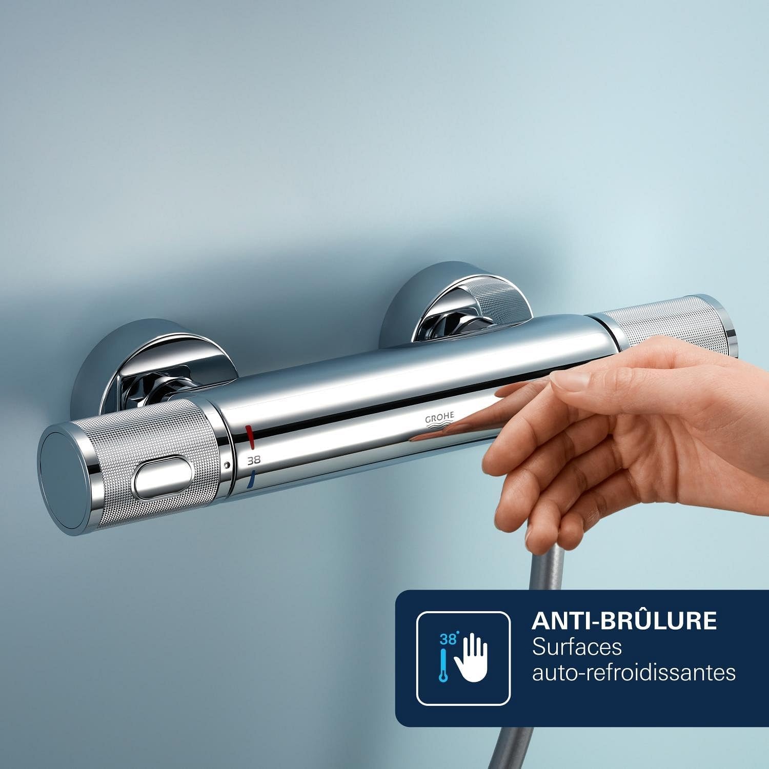 Mitigeur de douche thermostatique Precision Feel chromé - 35% de remise