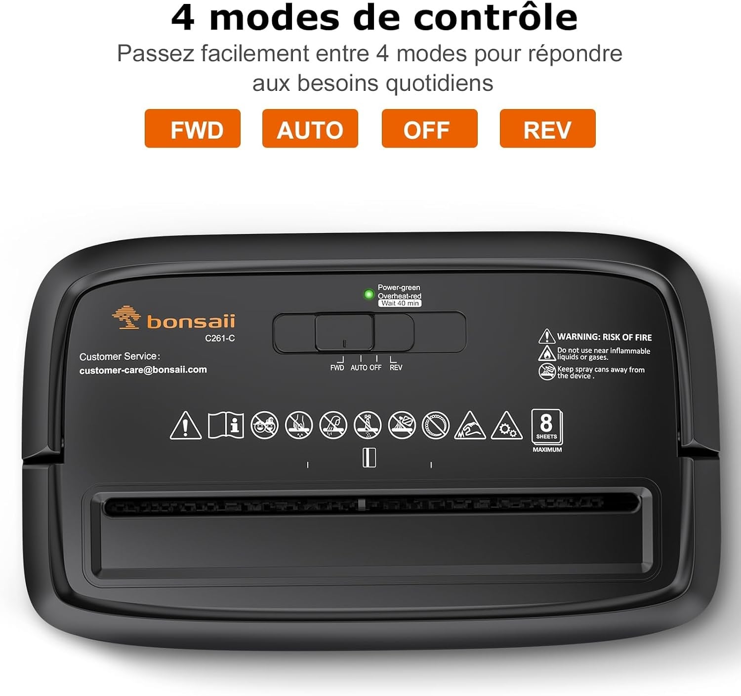 Destructeur de documents P-4 Coupe croisée 8 feuilles - 32% de remise
