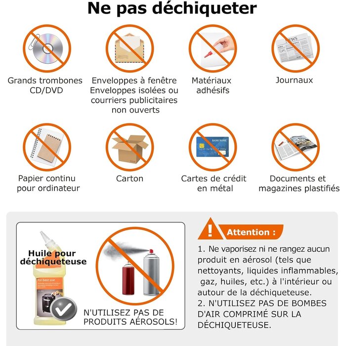 Destructeur de documents P-4 Coupe croisée 8 feuilles - 32% de remise