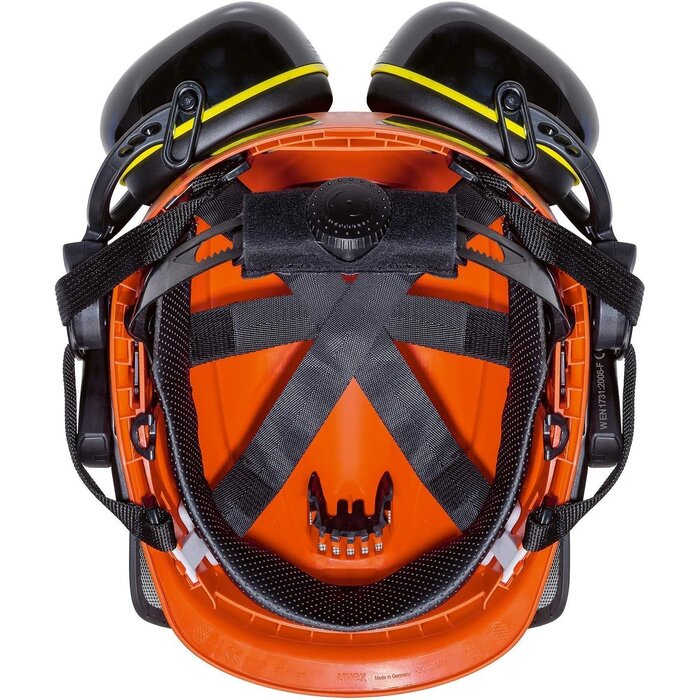 Casque forestier complet avec visière et protection auditive - 34% de remise