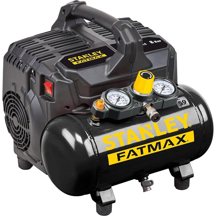 Compresseur d'air 6L 8 bars silencieux (59 dB) - 35% de remise