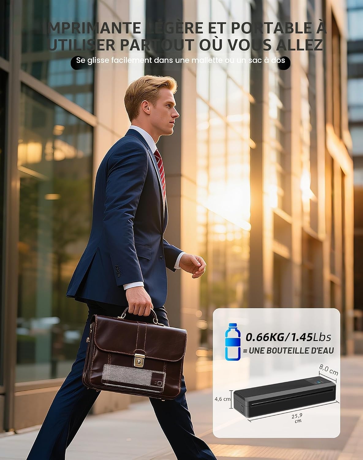 Imprimante thermique portable A4 - Bluetooth & USB-C - 34% de remise