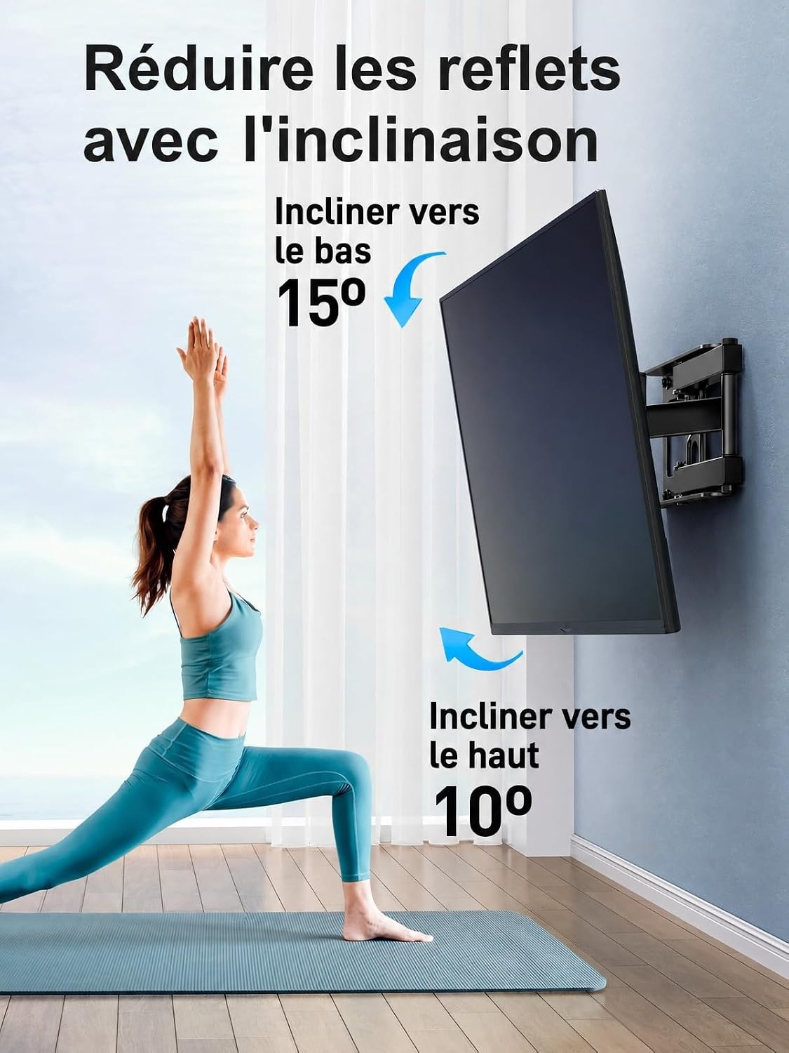 Support mural TV articulé 26-60 pouces - 31% de remise sur modèle déballé