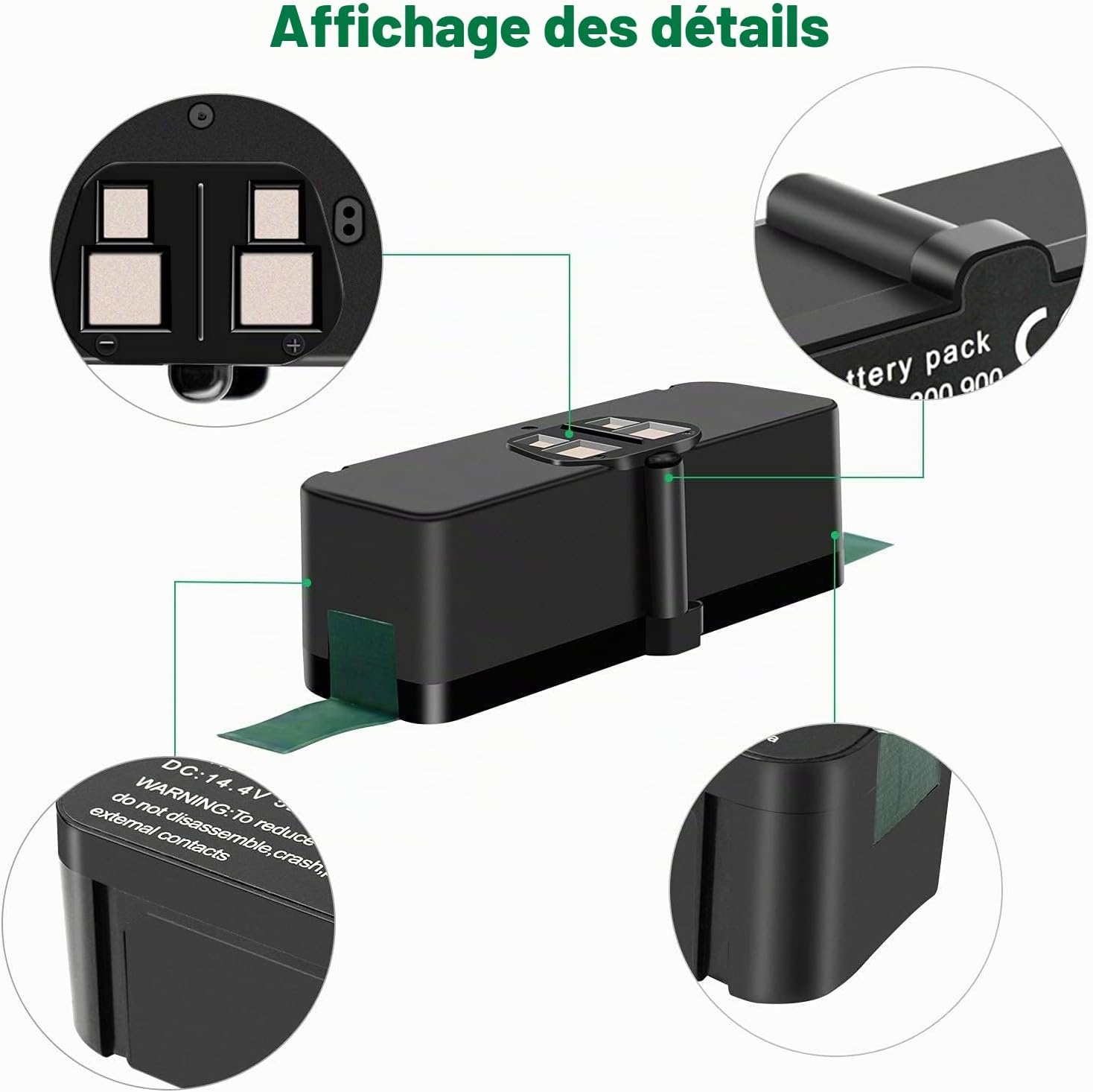 Batterie Li-ion 6400mAh pour Aspirateur Robot - 32% de remise