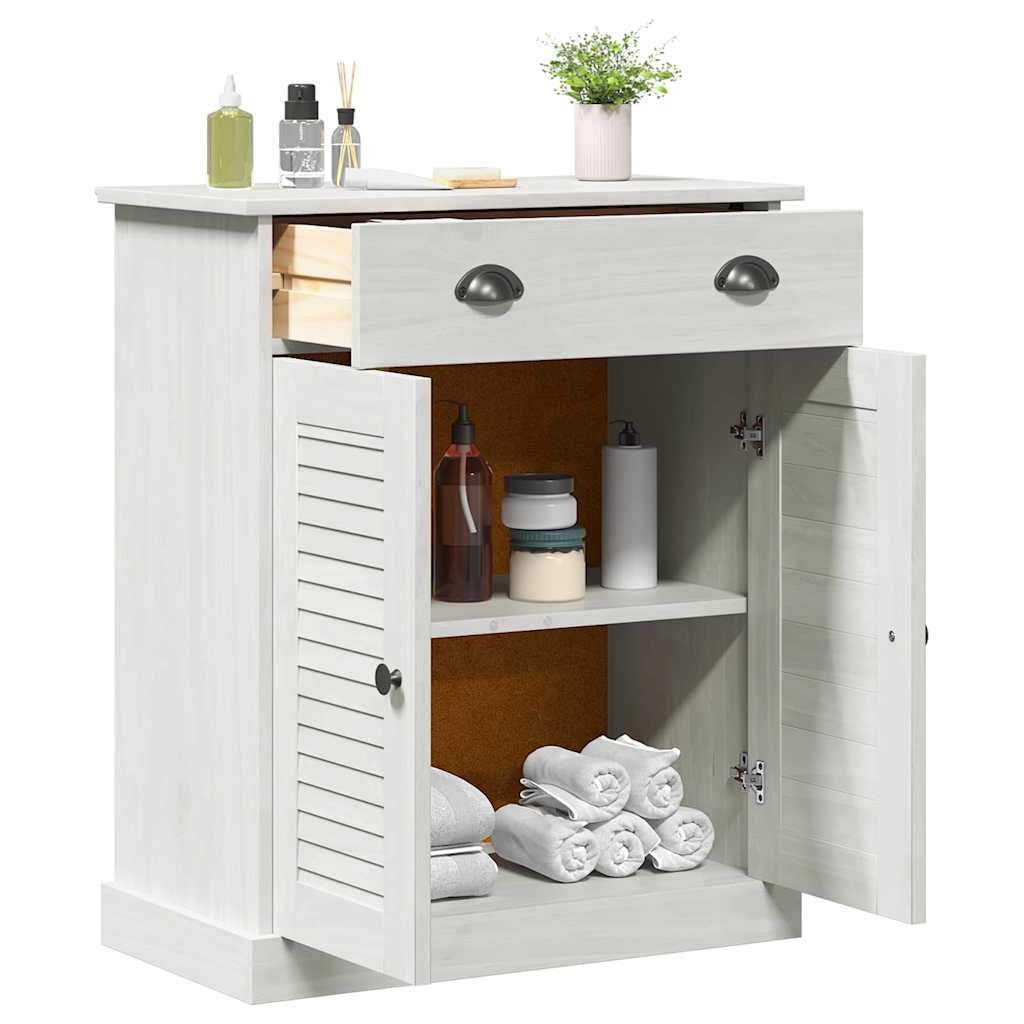 Meuble de salle de bain VIGO 68x34x80cm - Bois massif - 34% de remise