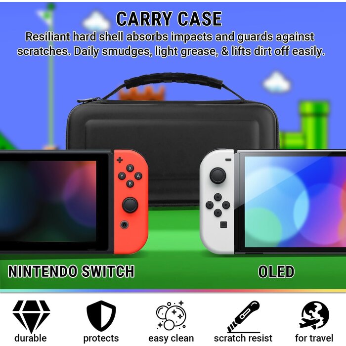 Kit accessoires pour Nintendo Switch - 34% de remise - Noir