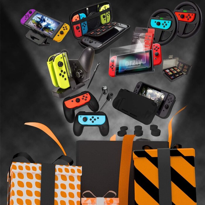 Kit accessoires pour Nintendo Switch - 34% de remise - Noir