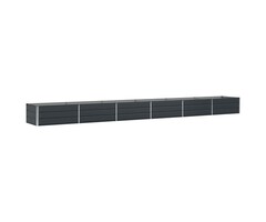 Vidaxl Jardinière en acier anthracite 600x80x45cm - 57% de remise