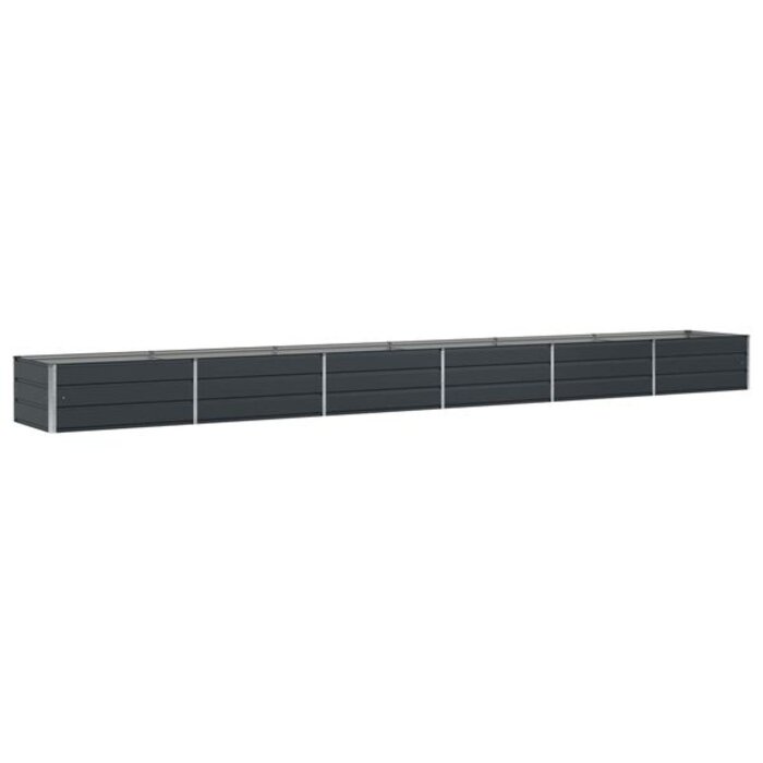 Jardinière en acier anthracite 600 x 80 x 45 cm - 35% de remise