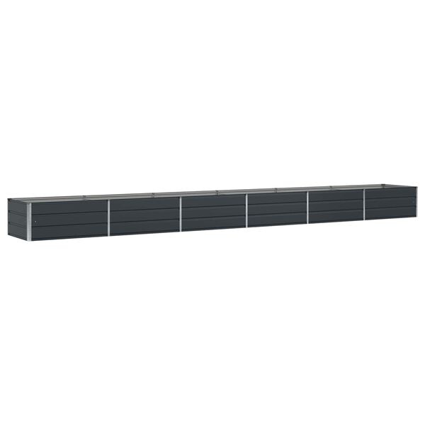 Jardinière en acier anthracite 600 x 80 x 45 cm - 35% de remise
