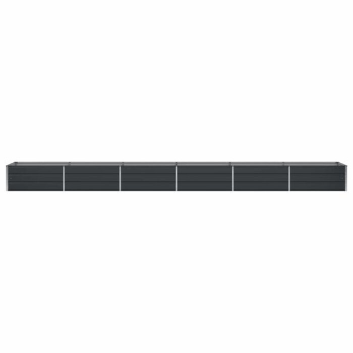 Jardinière en acier anthracite 600 x 80 x 45 cm - 35% de remise