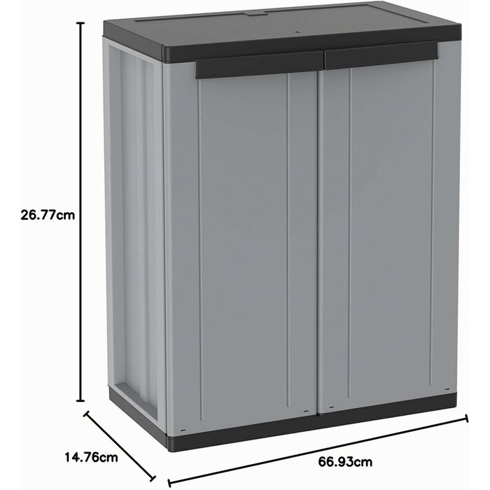 Armoire de rangement gris tourterelle 68x170cm - 34% de remise
