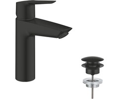 Grohe Mitigeur de lavabo noir mat 19 cm - Économiseur d'eau - 46% de remise