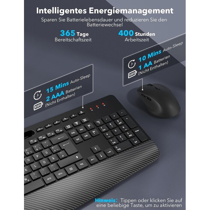 Ensemble clavier souris sans fil ergonomique - 31% de remise