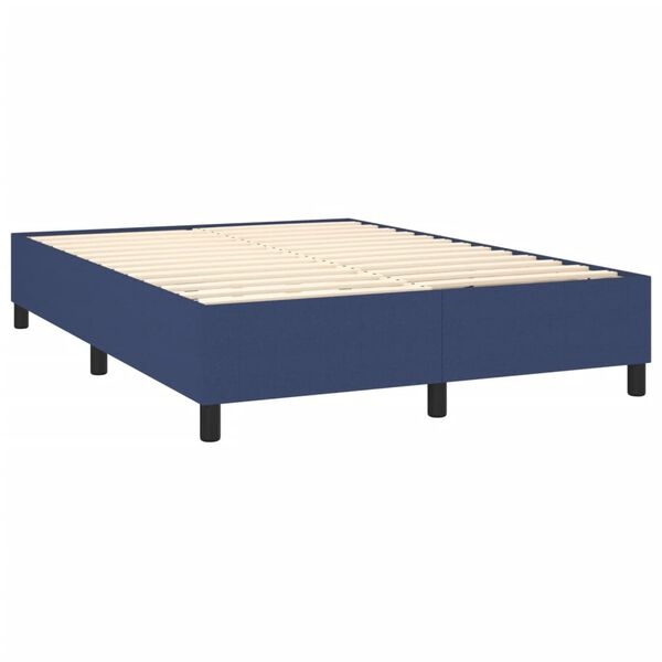 Cadre de lit en tissu bleu 140x200 cm - 35% de remise
