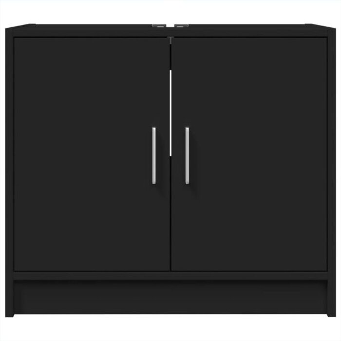 Meuble sous-lavabo noir 63x29x55 cm - 34% de remise