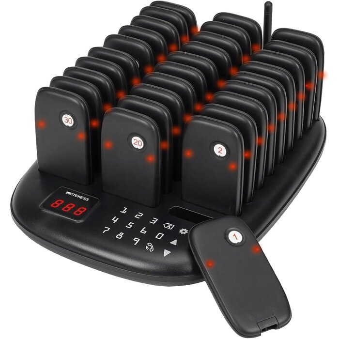 Système d'appel de table 30 pagers - 800m - 35% de remise