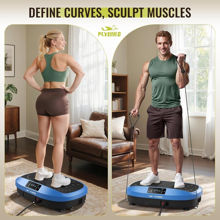 Plateforme vibrante fitness 150 kg - 120 niveaux - 34% de remise