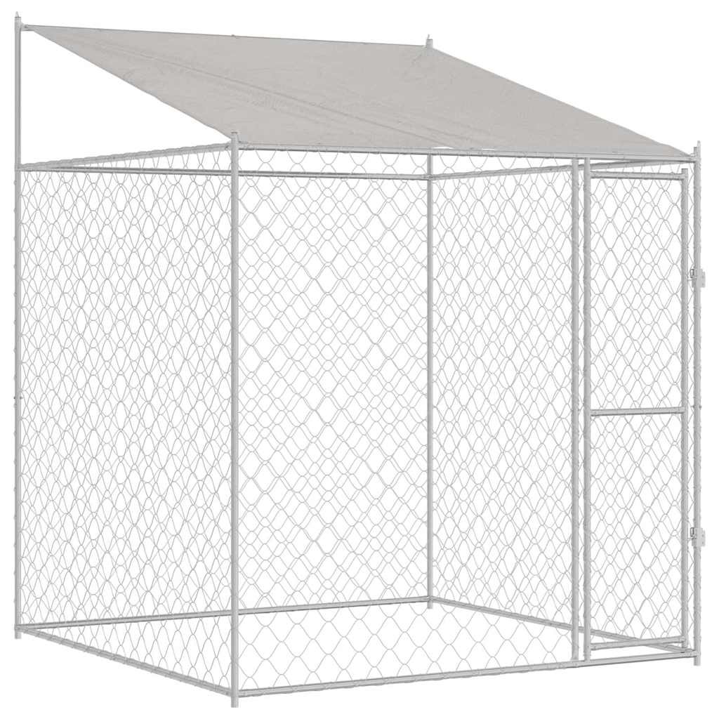 Grand chenil extérieur 200x200x258 cm - Acier robuste - 35% de remise