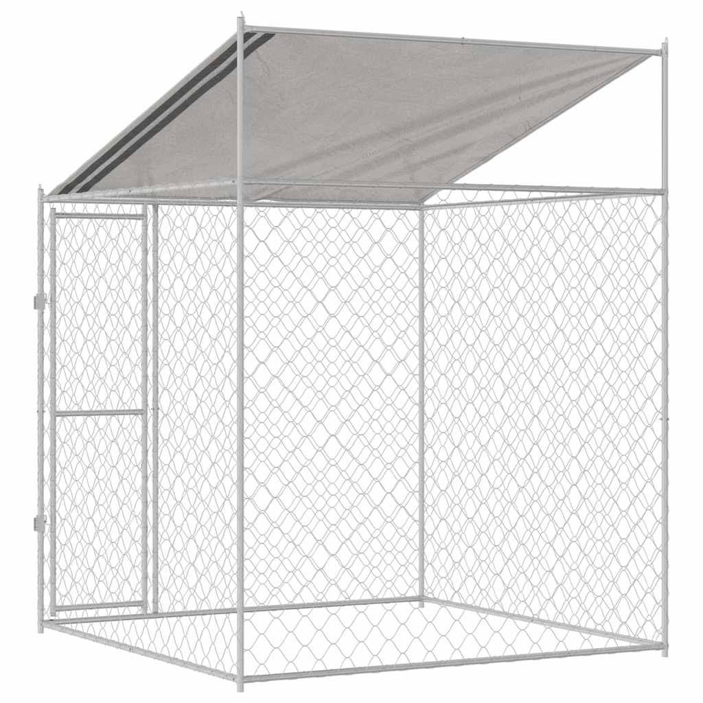 Grand chenil extérieur 200x200x258 cm - Acier robuste - 35% de remise