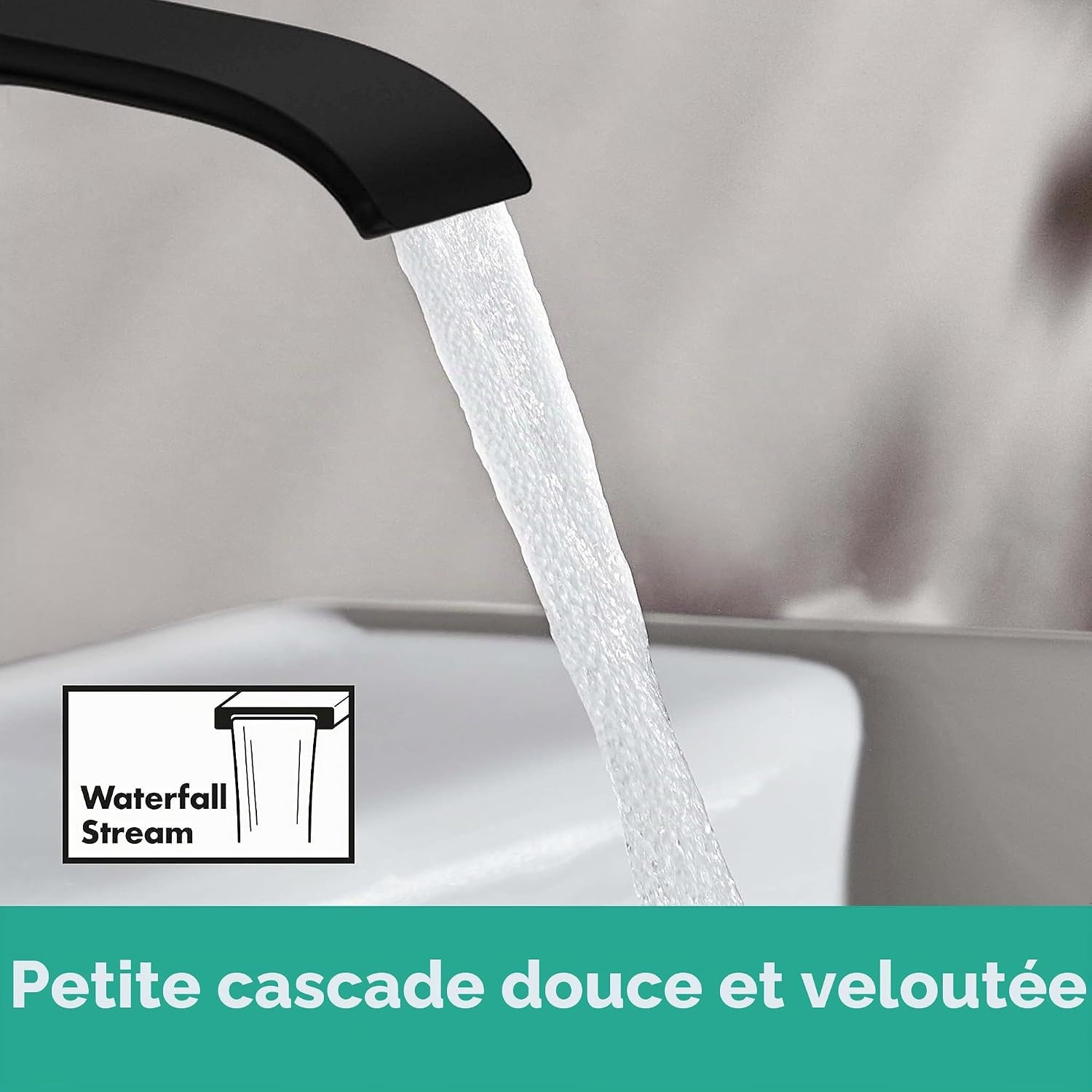 Mitigeur de lavabo noir mat 110 avec tirette - 35% de remise
