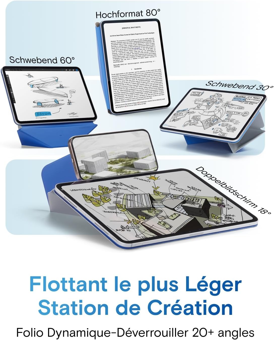Étui Folio pour iPad Pro 13" - 20 angles de vue - 34% de remise