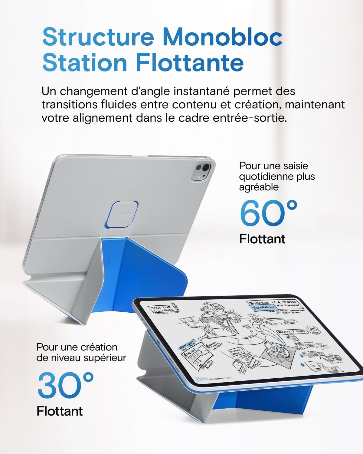 Étui Folio pour iPad Pro 13" - 20 angles de vue - 34% de remise
