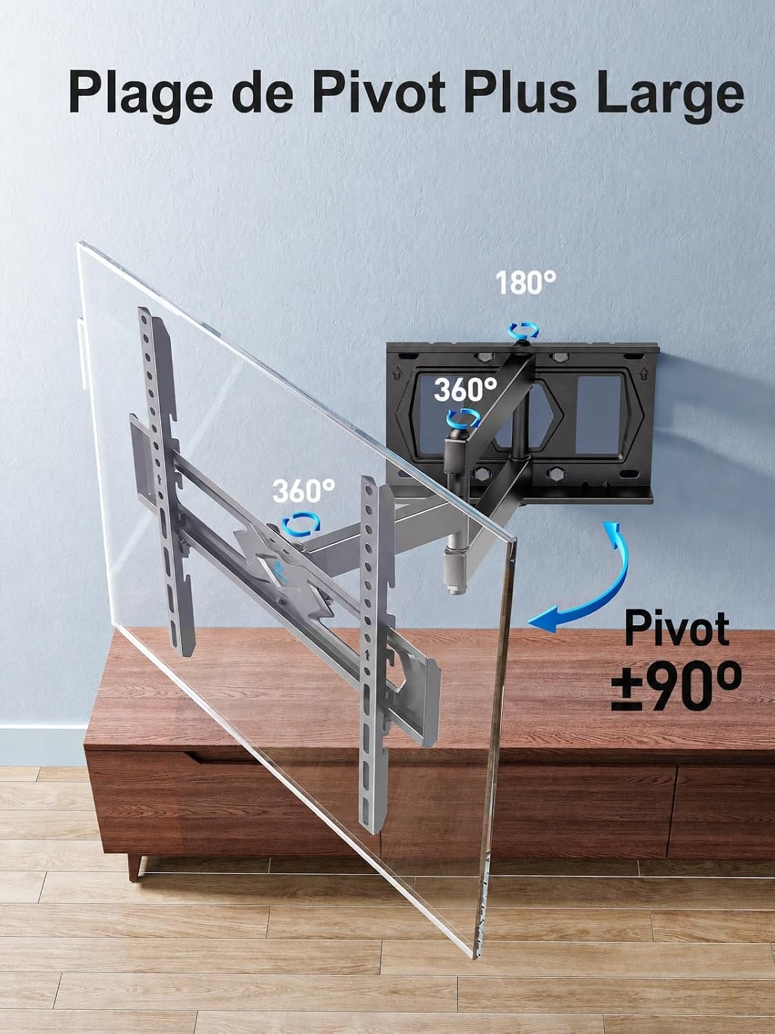 Support Mural TV Articulé 26-60 pouces - 27% de remise