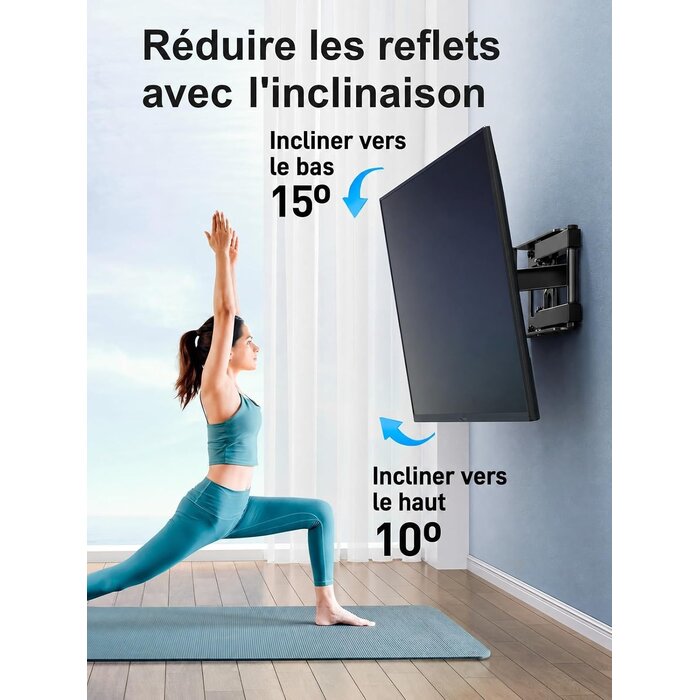 Support Mural TV Articulé 26-60 pouces - 27% de remise