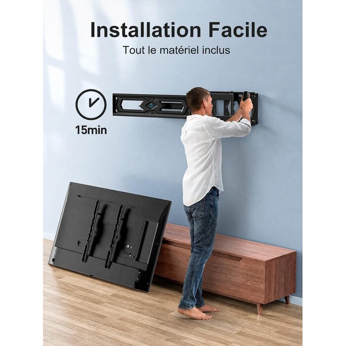 Support Mural TV Articulé 26-60 pouces - 27% de remise