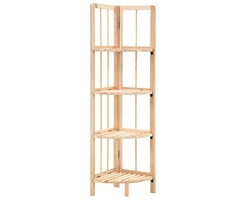 Vidaxl Étagère d'angle en cèdre 27x27x110 cm - 33% de remise