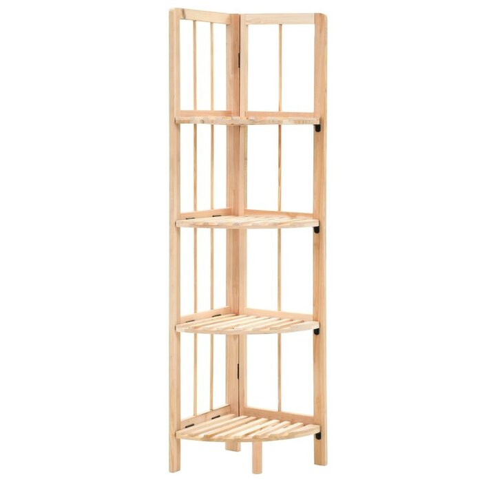 Étagère d'angle en bois de cèdre 27x27x110 cm - 29% de remise